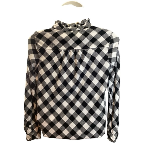 Kim Rogers Black and White Plaid Button Down Shirt, Plus Size 2 XL - Picture 2 of 9